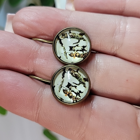 Kittens with Umbrellas Drop Earrings - Picture 4 of 5